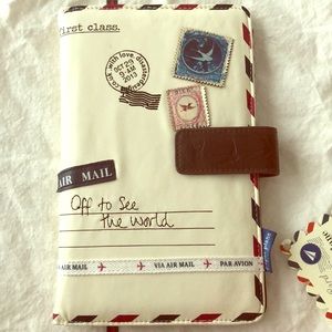 Paper plane passport holder